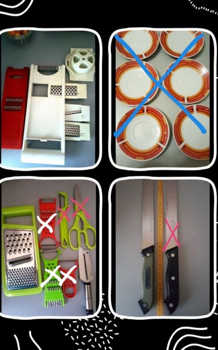 Терка.Шумовка.Лопатка..Нож для хлеба.Тарелки.Подставка на кухню