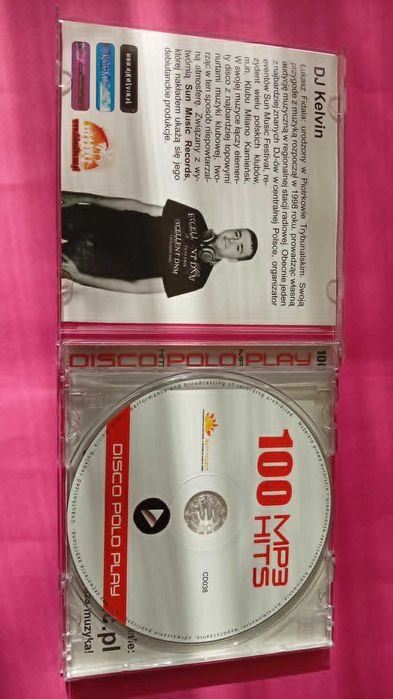 100 Mp3 Hits Disco polo play Dj Kelvin płyta CD dance Unikat!