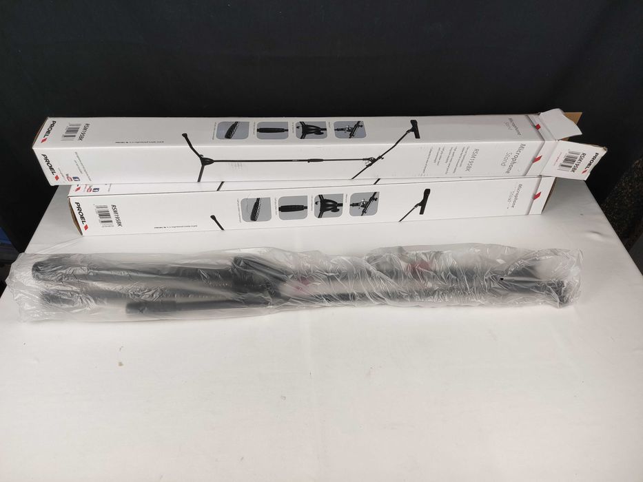 2 Suportes de Microfone Proel RSM195BK Novos