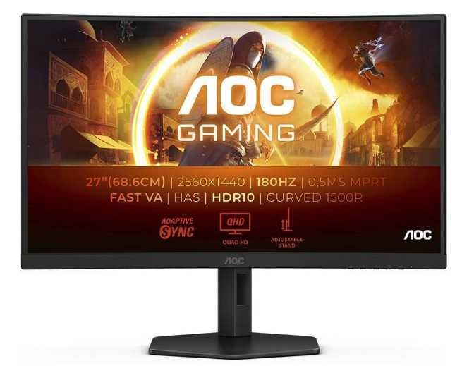 Vendo Monitor AOC Gaming CQ27G4X (27'' - 2K Quad HD VA Curvo - 180 Hz - 0.5ms - Preto)