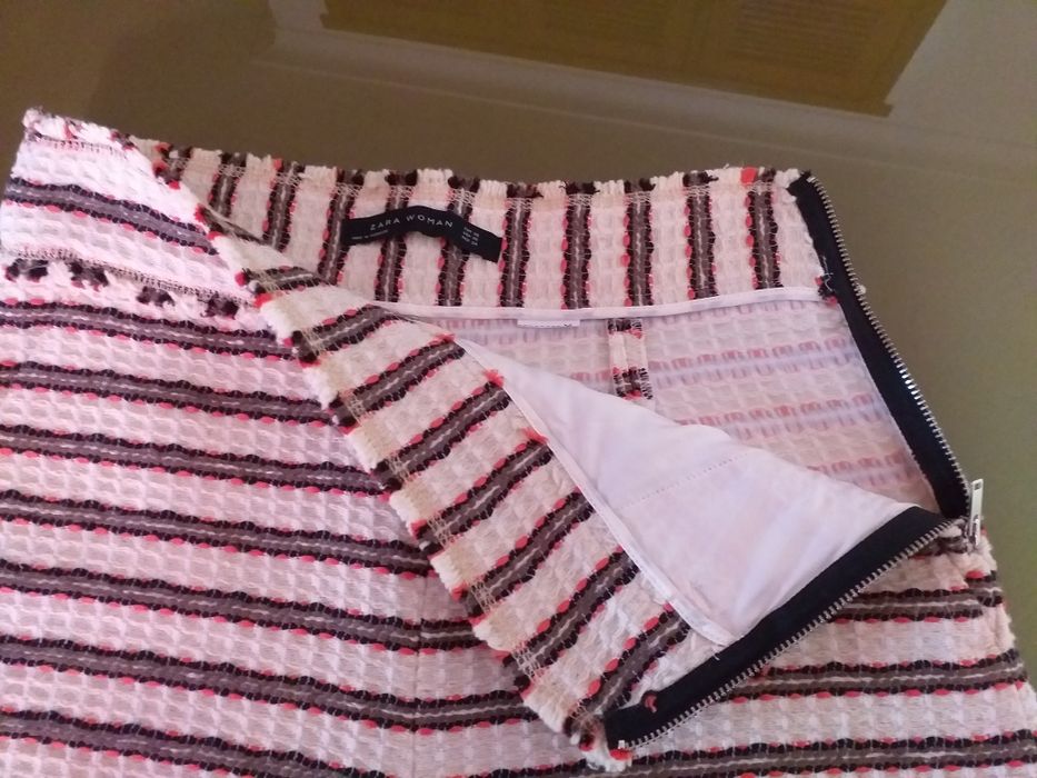 Calções com padrão de inverno.