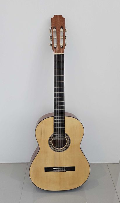 Viola, com capa, apoio, cordoamento novo, afinador de clipe...