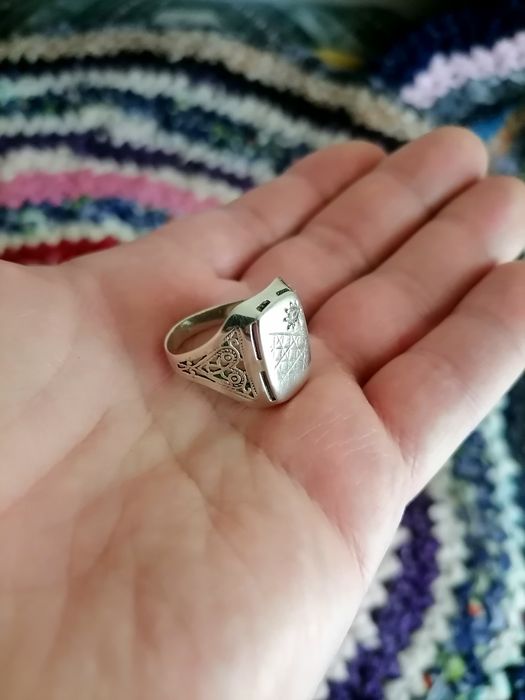 Серебряная печатка, кольцо, серебро
