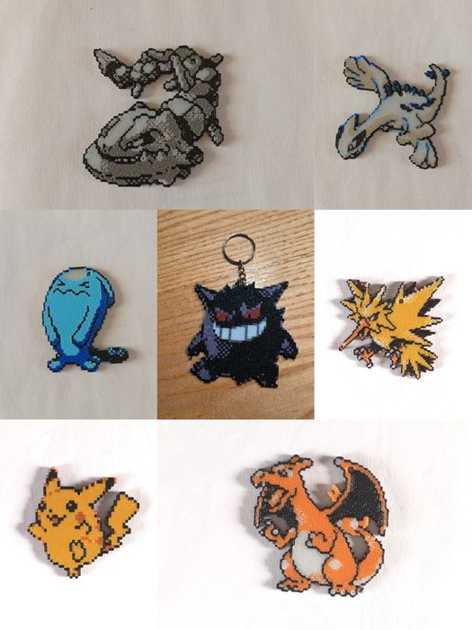 Porta-chaves Pokémon Pixel Art