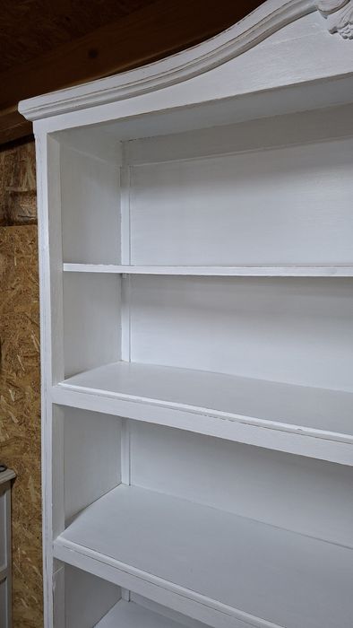 Regalik biblioteka ludwikowski bielony z przecierka Shabby Chic i