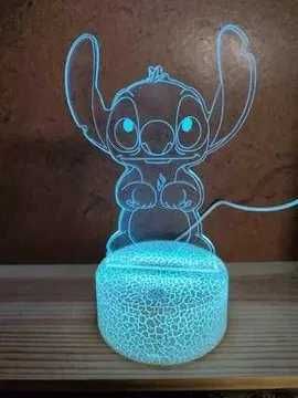 Lâmpada, luz de presença Stitch. Brinquedo