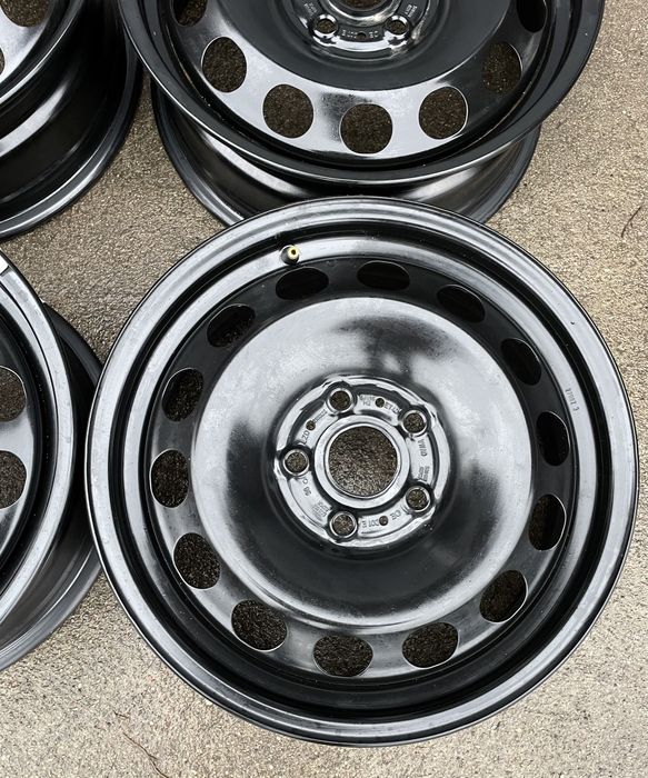 4x felgi stalowe 5x112 r16 et43 6J Stalówki Oryginalne VW (Nowe)
