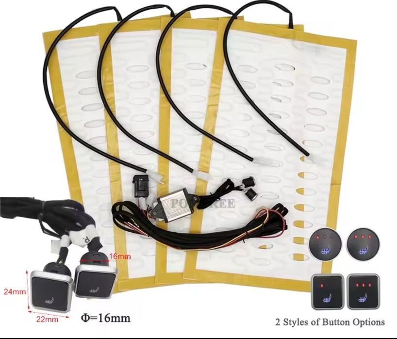 Підігрів сидінь. Гарантія 1 рік. Комплект на два сидіння. Подогрев сид