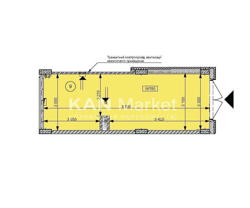 ПРОДАЖ комерційного приміщення 27 м2 в ЖК Файна Таун