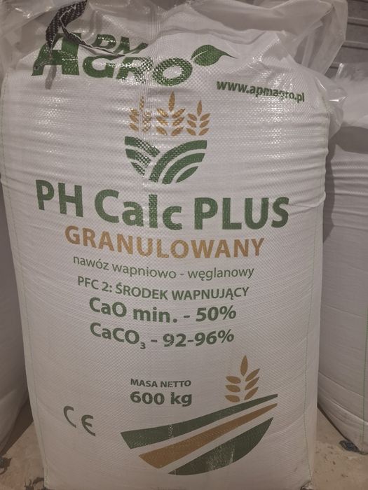 Wapno granulowane kredowe lub magnezowe