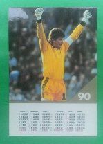 Календарики советские двусторонние: звёзды эстрады, спорта СССР 1990 г