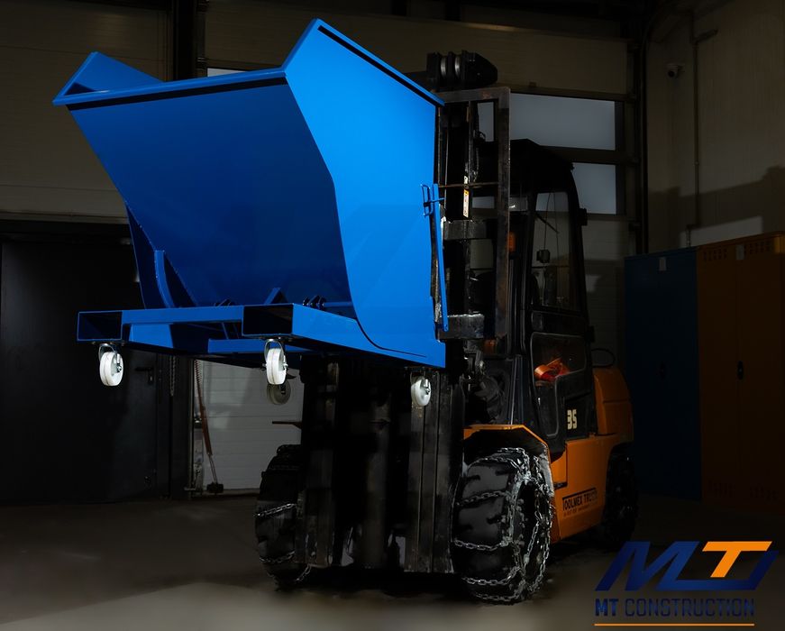 Kontener / Koleba / Pojemnik metalowy samowyładowczy 600l  | Producent