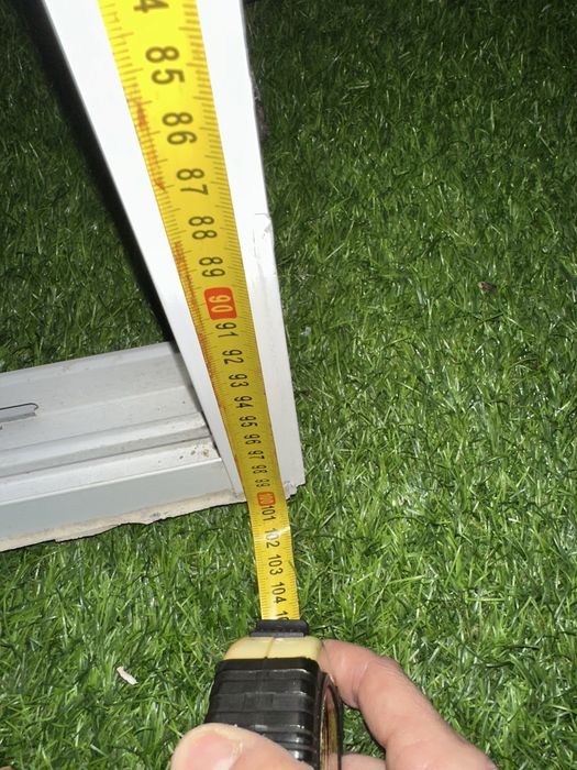 Janela em alumínio branco 1,20 m de larg x 1,00 m de alt aro incluído