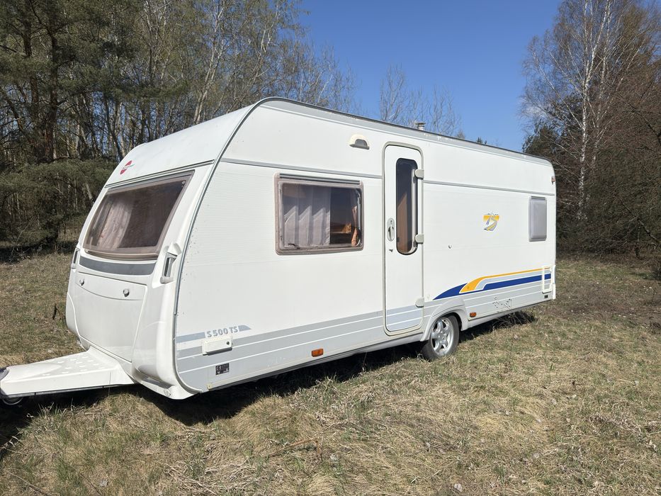 Przyczepa kempingowa BURSTNER 2006 super stan DMC 1380 kg 4 osobowa