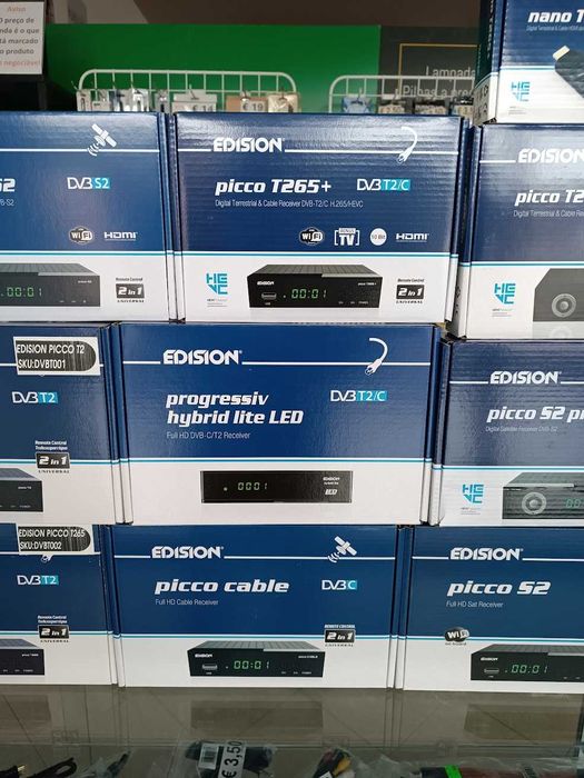 Recetores de satélite/cabo/tdt/combo Edision