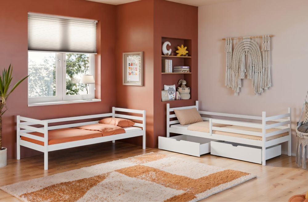 Łóżko piętrowe NEMO 90x200 białe Lano Meble