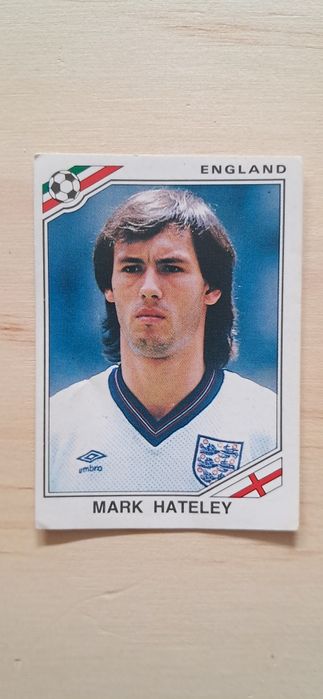 Cromo futebol de Mark Hateley(Mexico 86)da Panini