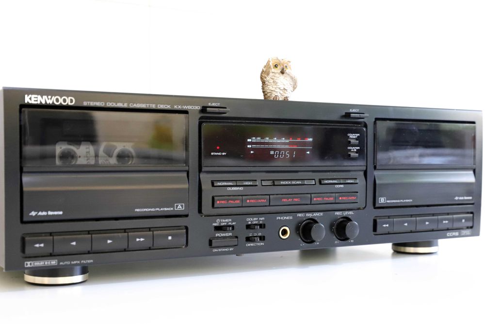 Kenwood KX-W8030 Duplo Tape Deck Cassetes autoreverse