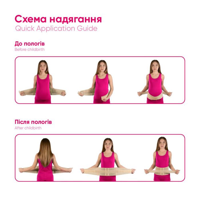 Бандаж до- та післяпологовий