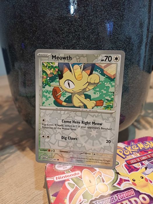 Carta Pokémon Meowth [Reverse Holo] #52