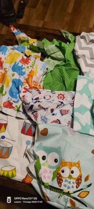 Tkaniny materiały skrawki