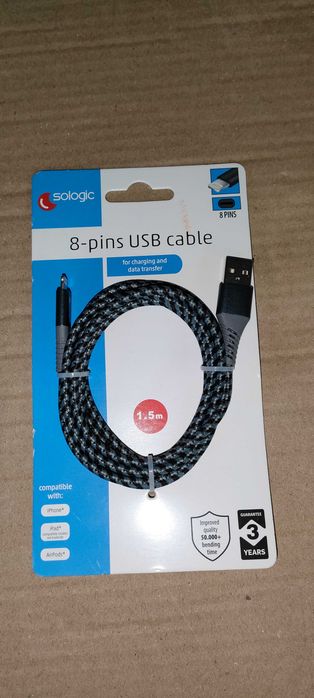 2x kabel iPhone Sologic