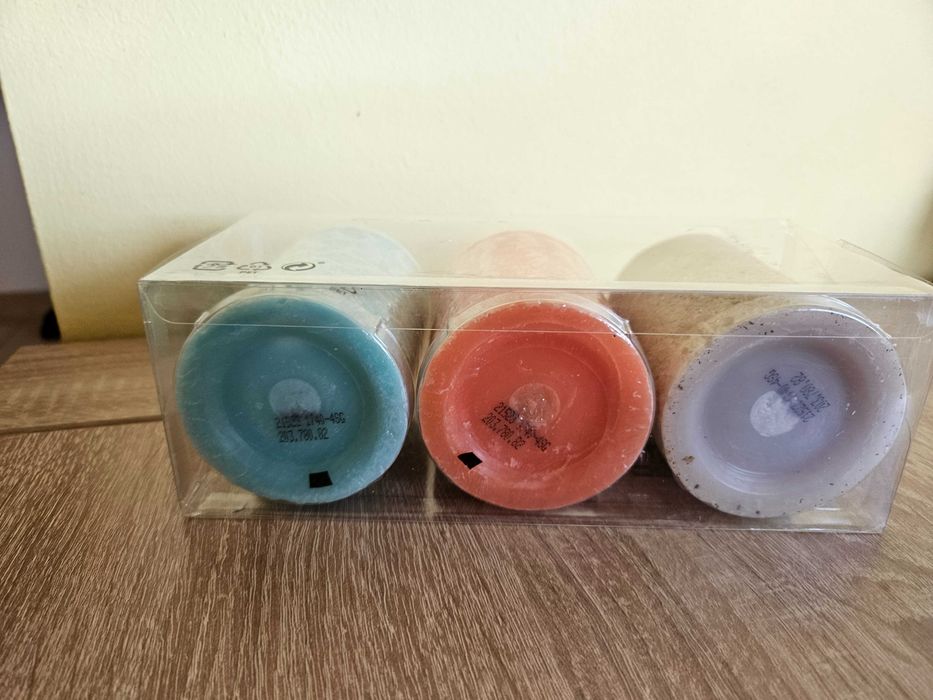 Świece Ikea 3 szt., nowe