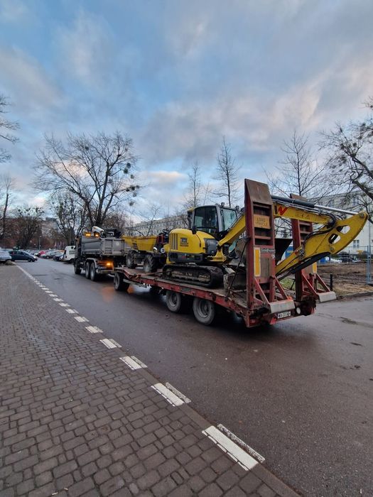 Transport maszyny niskopodwoziowa HDS  pawilony trawers