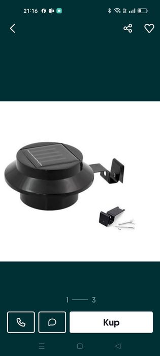 Lampa solarna nowa