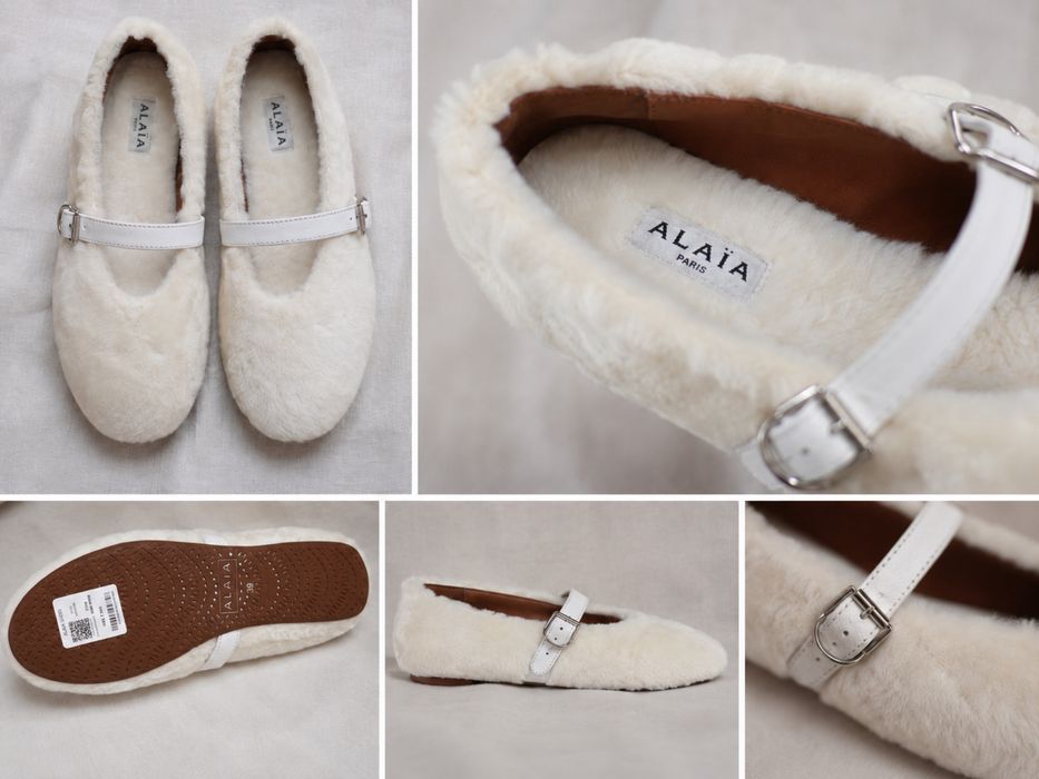 Alaia Розкішні хутряні балетки Alaïa Mary Jane