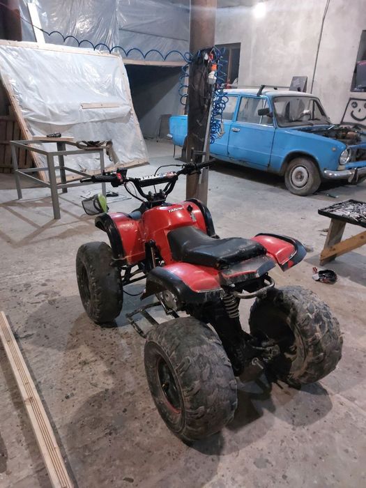 Квадрік 125 ATV сам він проїхав 758 км максимальна швидкість 65 км