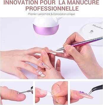 Професійна бездротова акумуляторна УФ-лампа для гелевих нігтів.