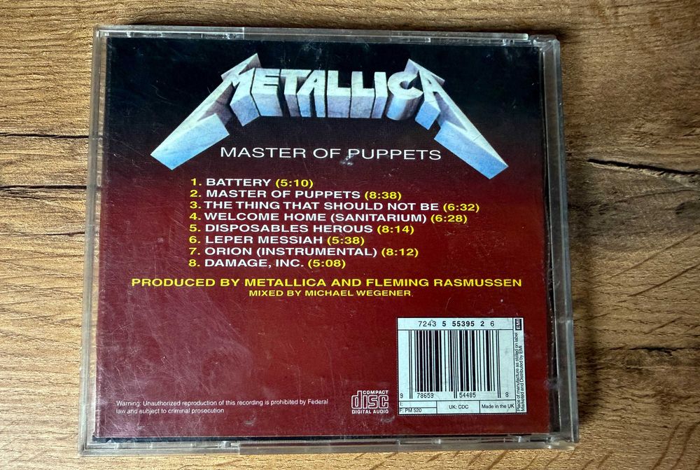 Audio CD # Metalica - Master Of Puppets