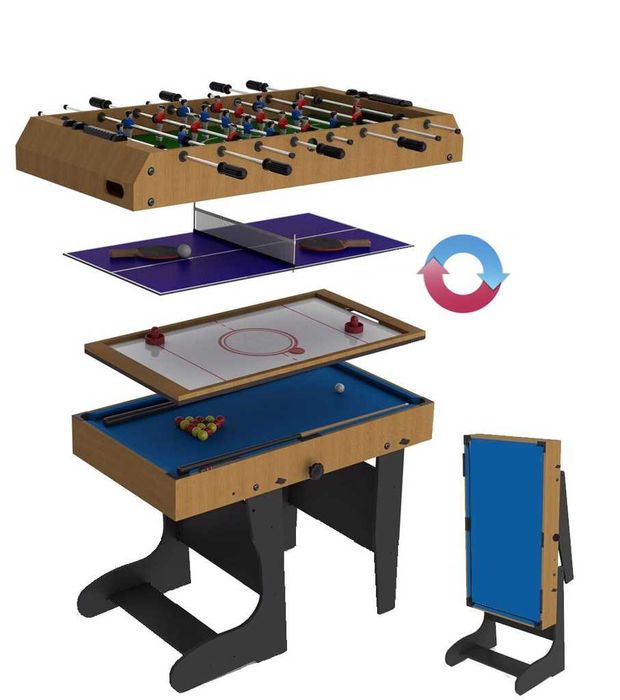 MULTI Legend wielofunkcyjny składany stół piłkarzyki cymbergaj bilard