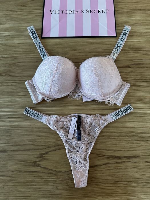 Komplet bielizny Victoria’s Secret rozmiar B85 stanik + stringi