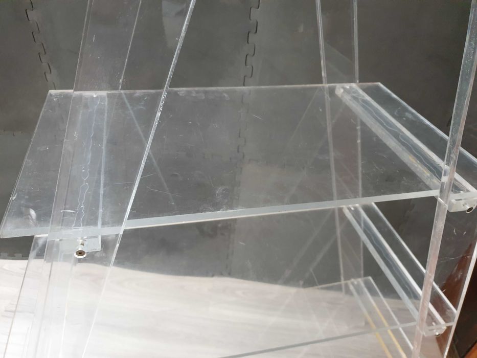 drabinka plexi pleksa etazerka półka retro