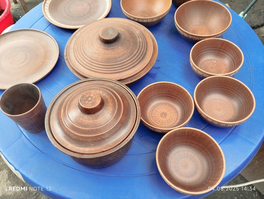 Посуда из красной глины