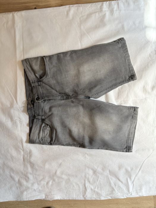 Męskie szorty jeans Denim Authentic 52 4XL szare lato