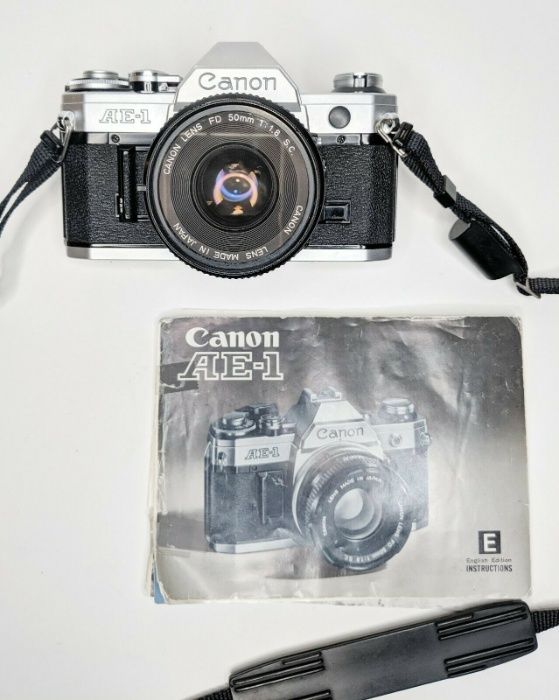 Canon Ae-1 + Lente 50mm f/1.8 - A Funcionar a 100%