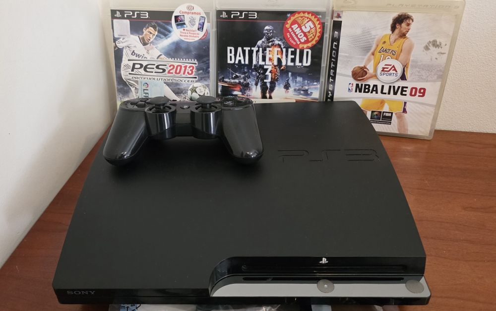 Ps3 Slim 120 Gb conjunto
