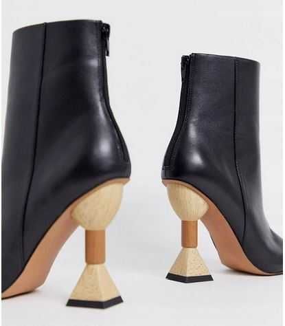 Asos Kozaczki Studio Trend Hit Super obcasy Botki eleganckie