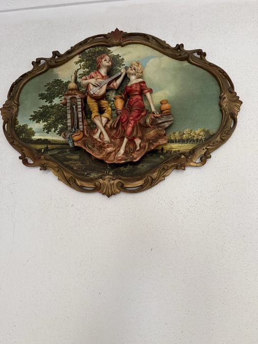 Tres lindos quadros com ceramicas 3D