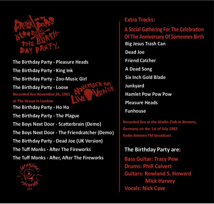 Nick Cave - Birthday Party