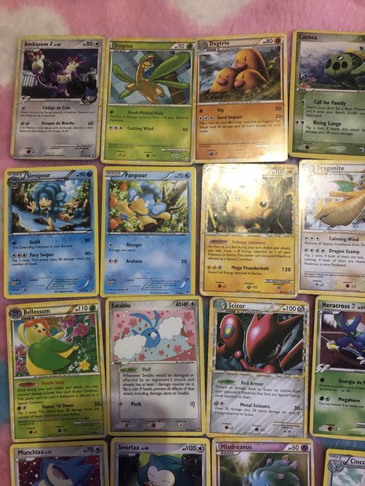 Cartas pokemon variadas