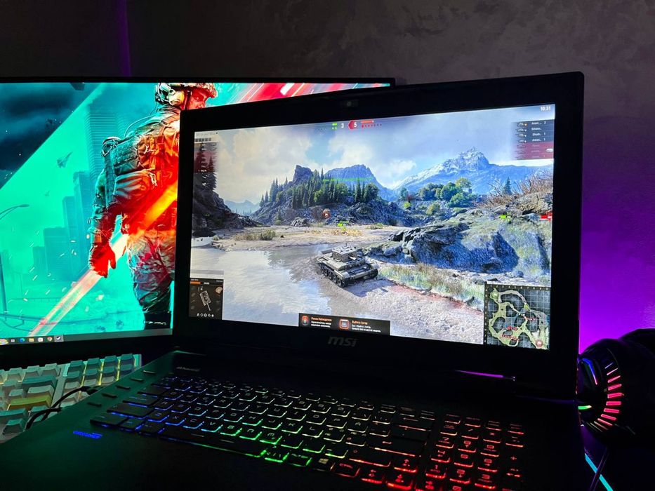 ЗСУ Скидка! Большой мощный игровой ноутбук MSI полный комплект