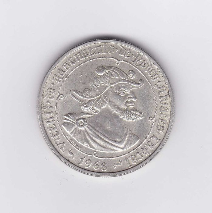 moeda de prata 50 escudos 1968 Pedro Alves Cabral