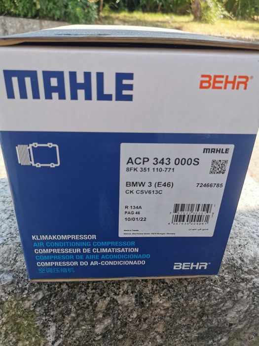Compressor ar condicionado novo bmw