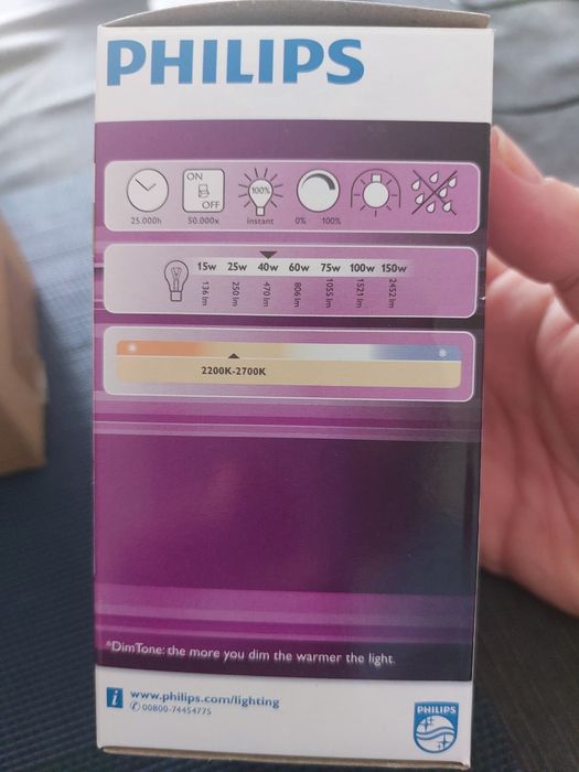 Żarówki led philips Master 6w e27 2700 k warm