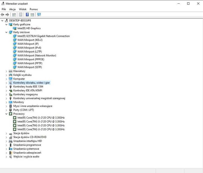 Komputer Intel Core i3-2120 3.30GHz Dysk 120 SSD i Drugi 512 HDD