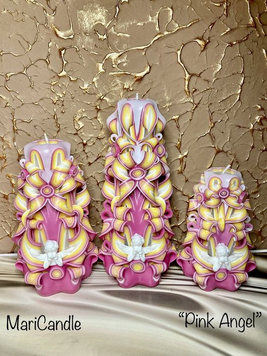 Різьблені свічки подарункові набори